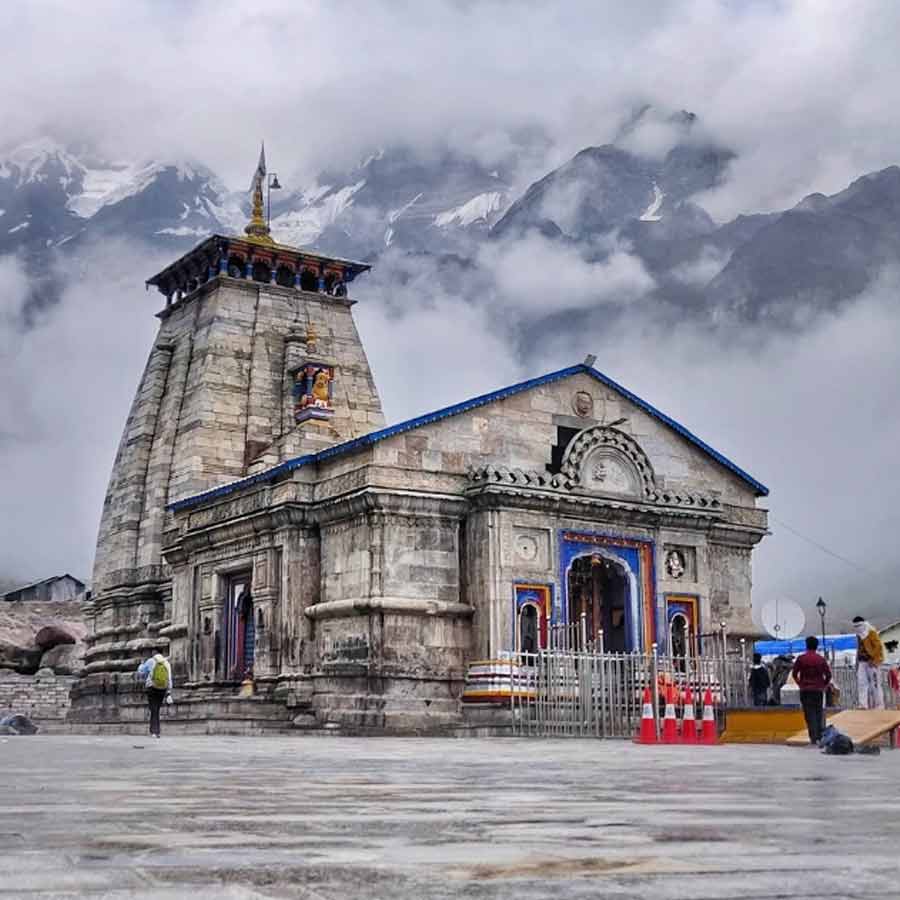 উত্তরাখণ্ডের কেদারনাথ মন্দির।