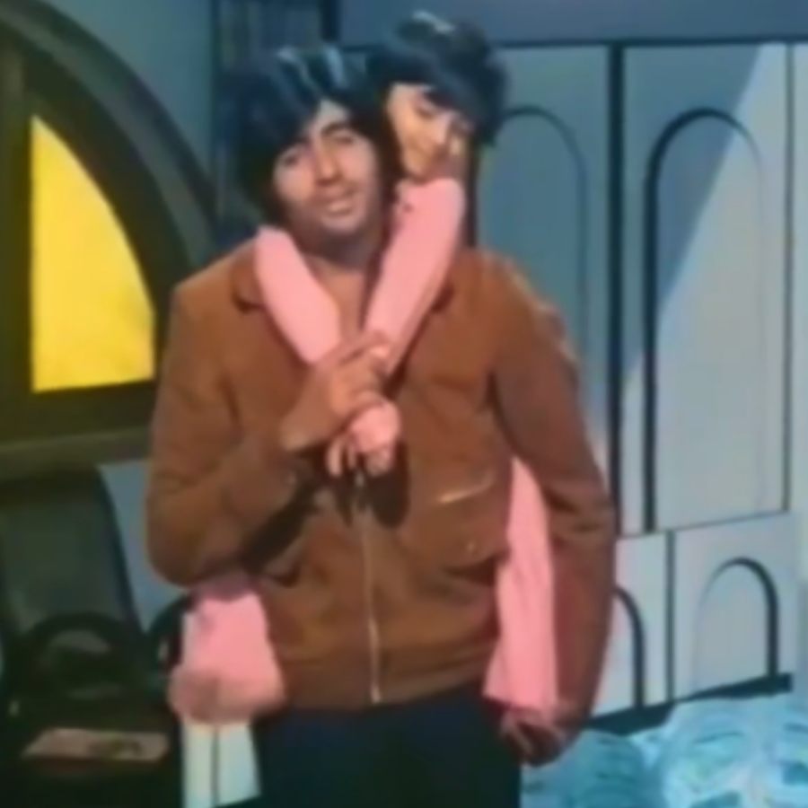 Master Raju with Amitabh Bachchan