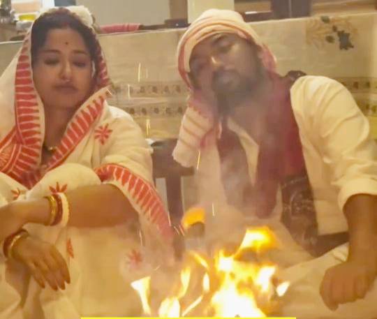 সোহিনী সরকার, শোভন গঙ্গোপাধ্যায়ের শিবপুজো।