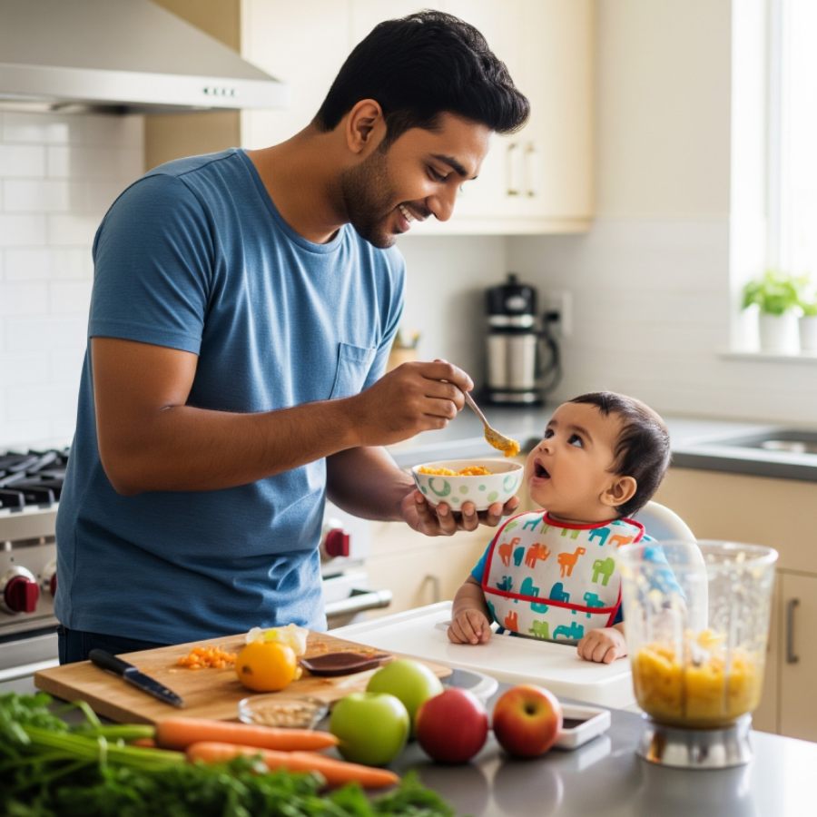 শিশুর জন্য ঘরেই বানান বেবি ফুড।