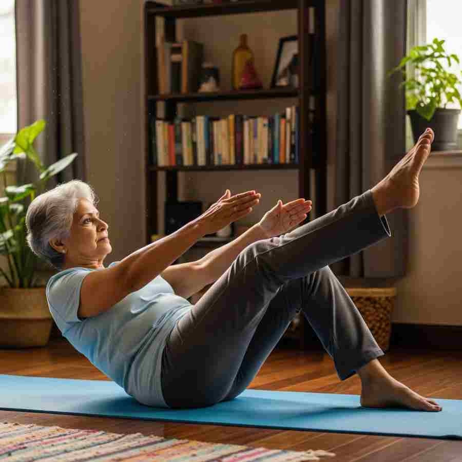 Some Pilates exercises for elderly beginners