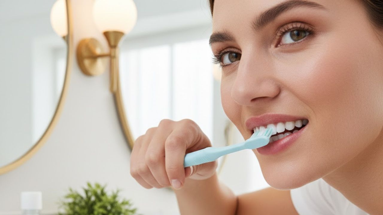 দাঁত মাজবেন কী ভাবে?