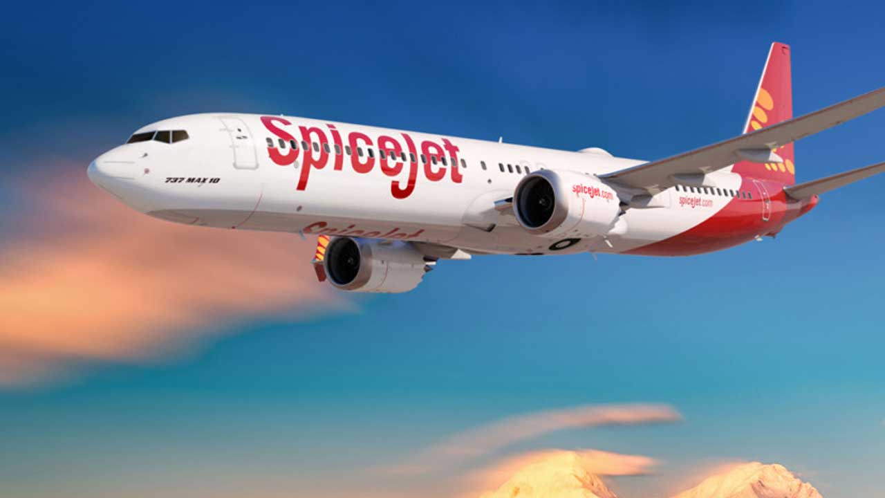 স্পাইসজেটের বিমান।