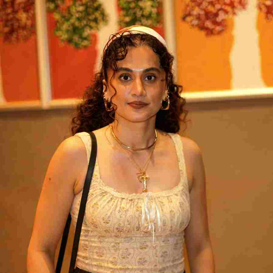 কলকাতায় ছবির প্রচারে তাপসী।