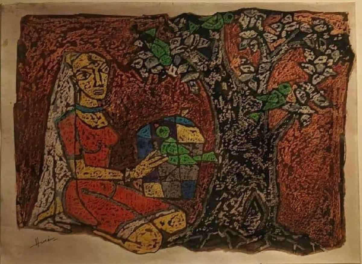 গভীরতর: নক্ষত্র গ্যালারিতে আয়োজিত শিল্প ও ভাস্কর্যের প্রদর্শনীর চিত্রকর্ম।