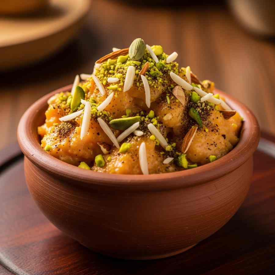 ফিরনিতে গাজরের টুইস্ট।