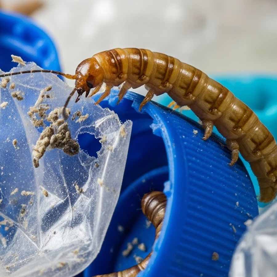 আন্টার্কটিকায় পতঙ্গের লার্ভার শরীরে মিলল প্লাস্টিকের কণা।