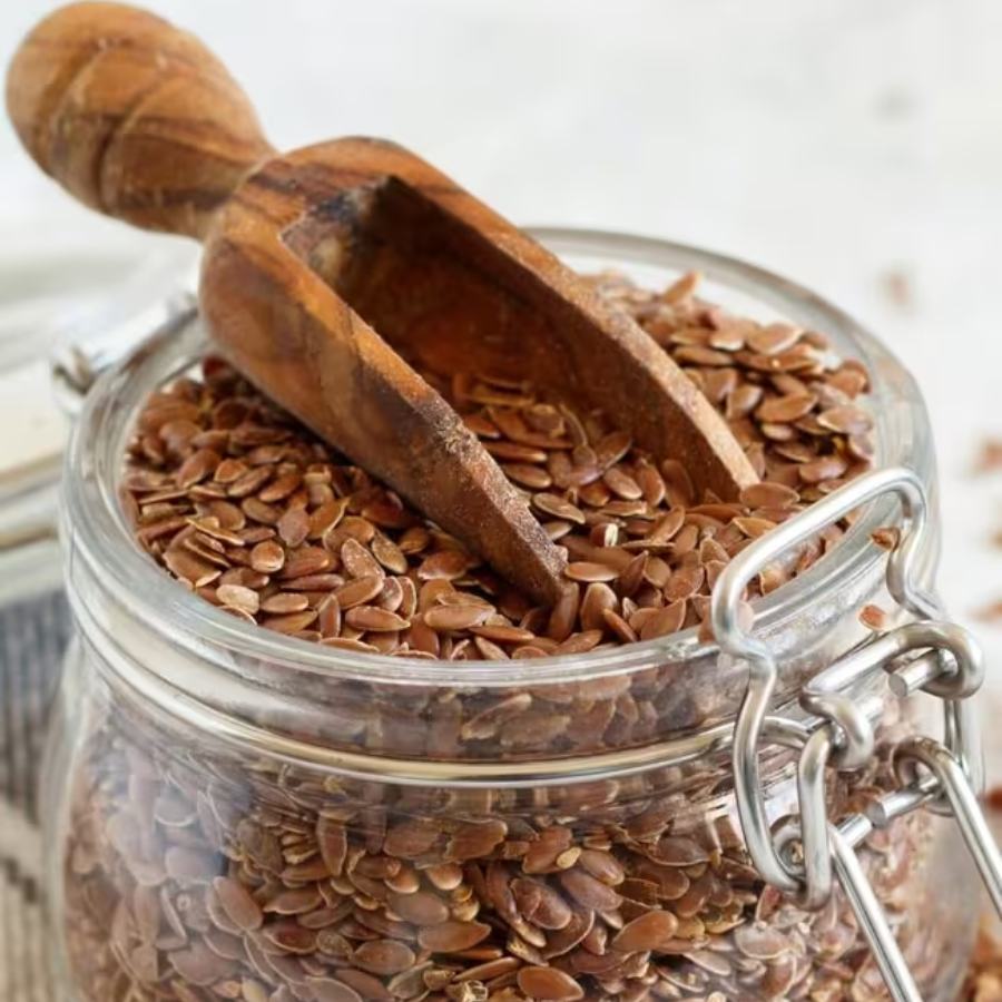 Why does flax seed help to grow hair and reduce greying