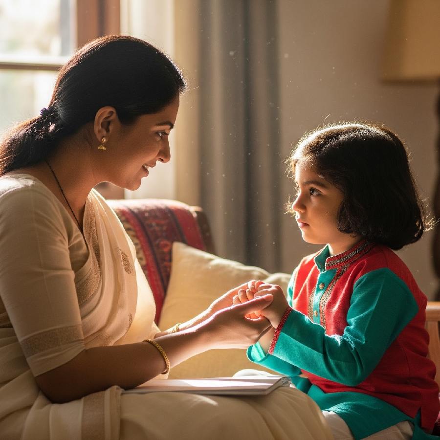 শিশুকে কৃতজ্ঞতার মতো ভারী শব্দের অর্থ বোঝান সহজে।