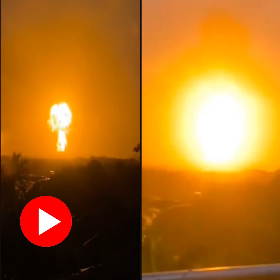 Video shows after Mud Volcano erupts in Colombia massive fireball spotted in sky
