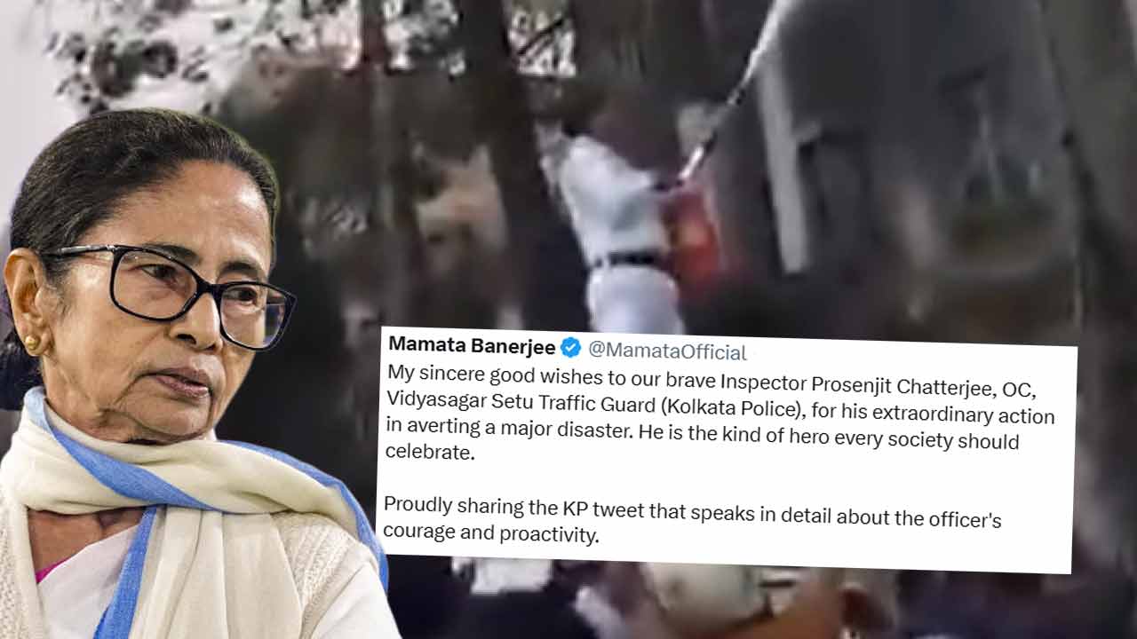 কলকাতা পুলিশের ওসির প্রশংসা করে পোস্ট করেছেন মুখ্যমন্ত্রী মমতা বন্দ্যোপাধ্যায়।