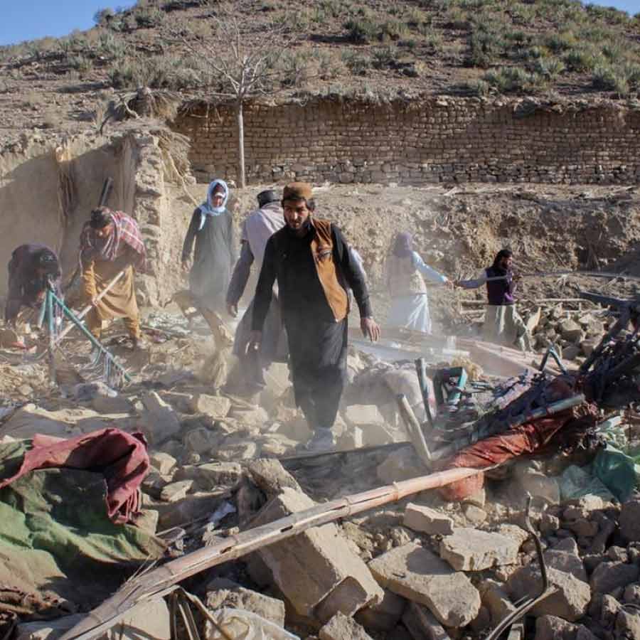 পাক হানার পর বিধ্বস্ত আফগানিস্তানের রাজধানী কাবুল।