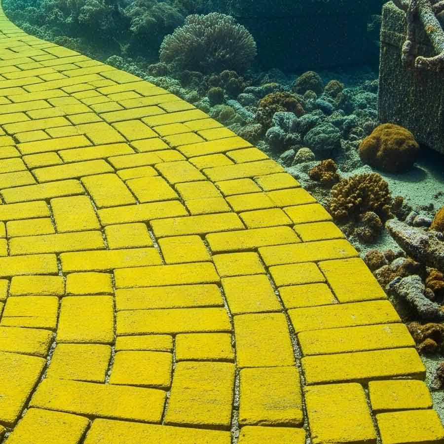 Road made of Brick-Like Yellow structure found on Pacific Ocean floor in 2022 and stunned scientist