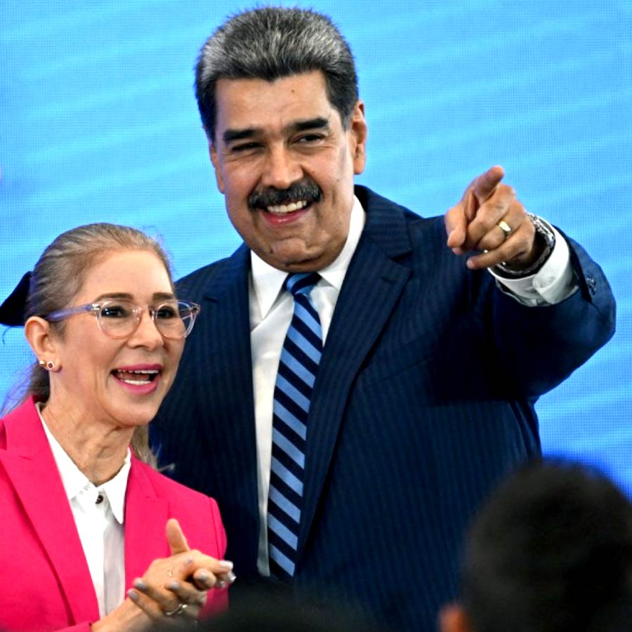 Nicolas Maduro and his wife