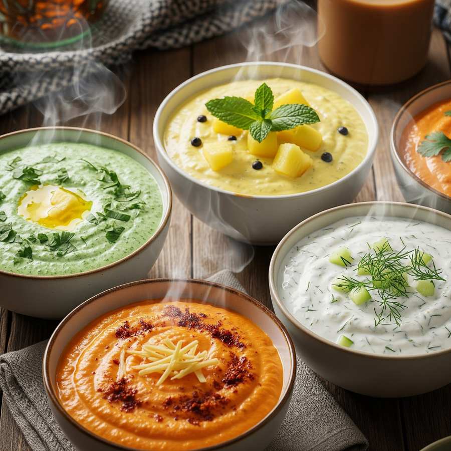 শীতে পাতে থাকুক উষ্ণ রায়তা।