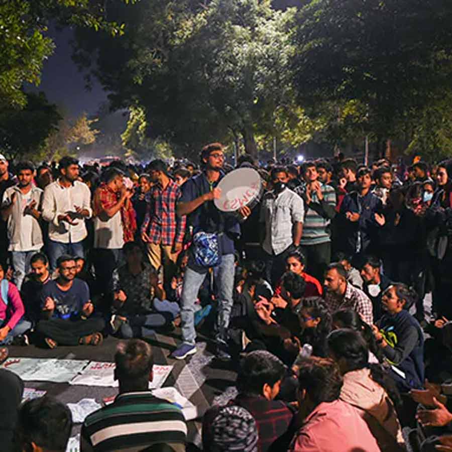 পড়ুয়াদের বিক্ষোভ জেএনইউয়ে।