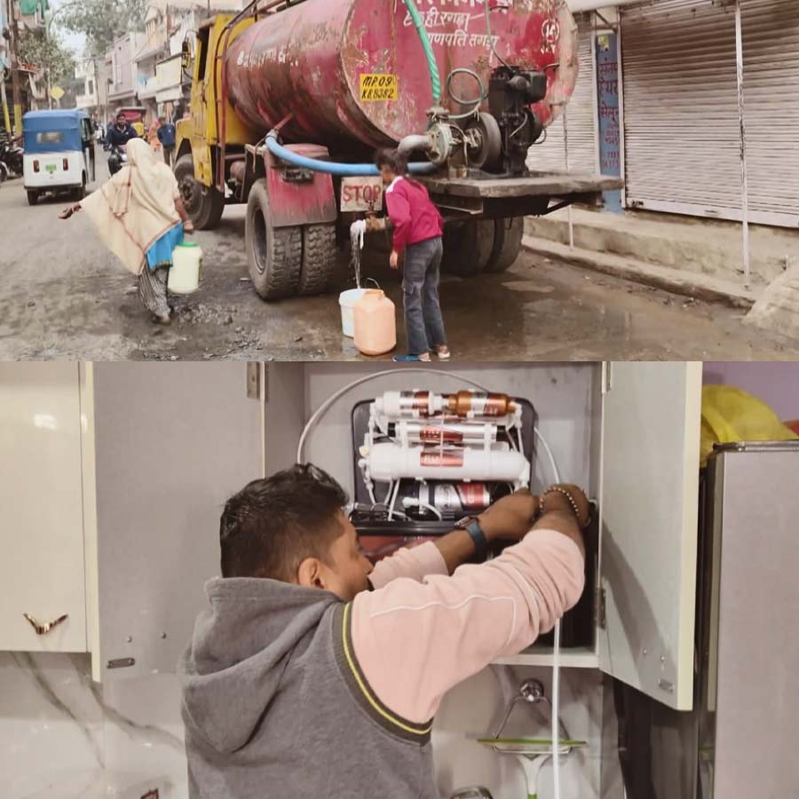 Many residents of Bhagirathpura borrow money to buy water purifiers dgtl