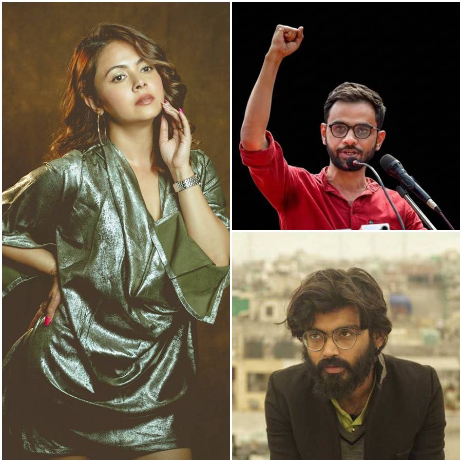 দেবলীনা ভট্টাচার্য, উমর খালিদ, শারজিল ইমাম।