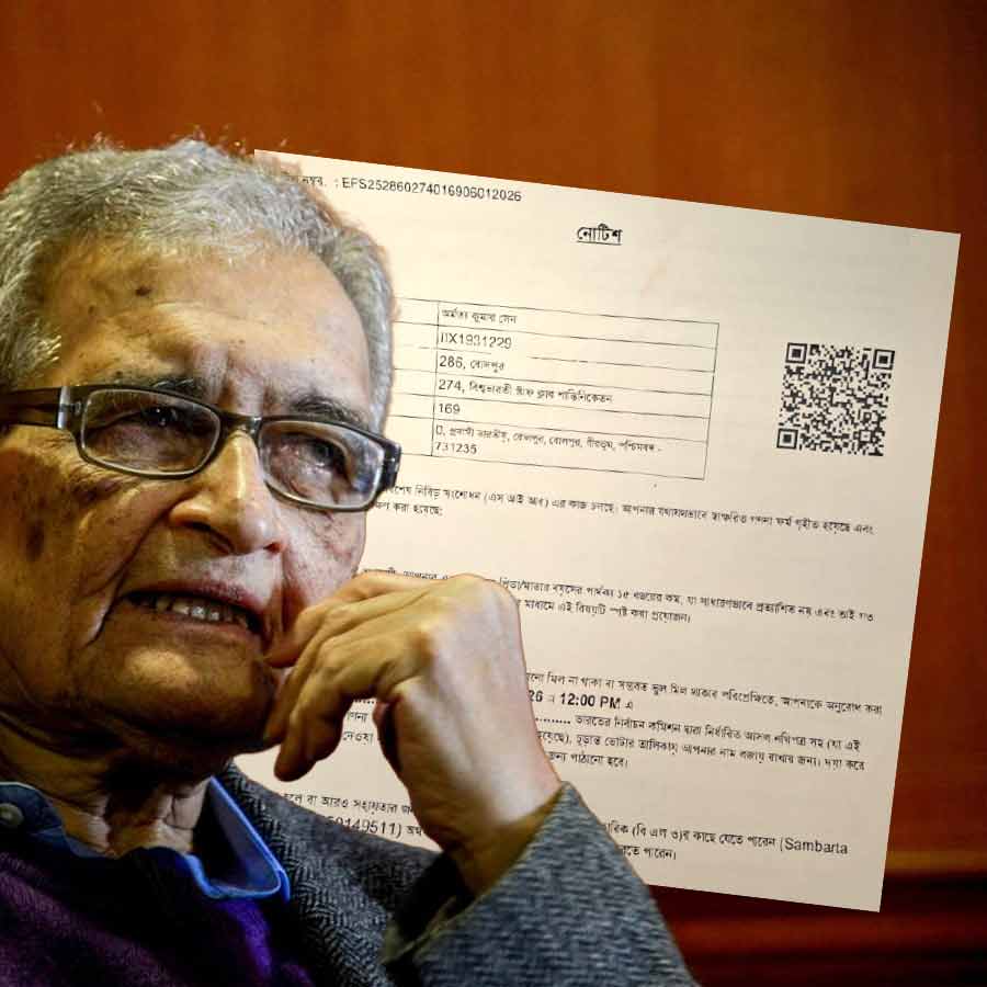 SIR Notice To Amartya Sen