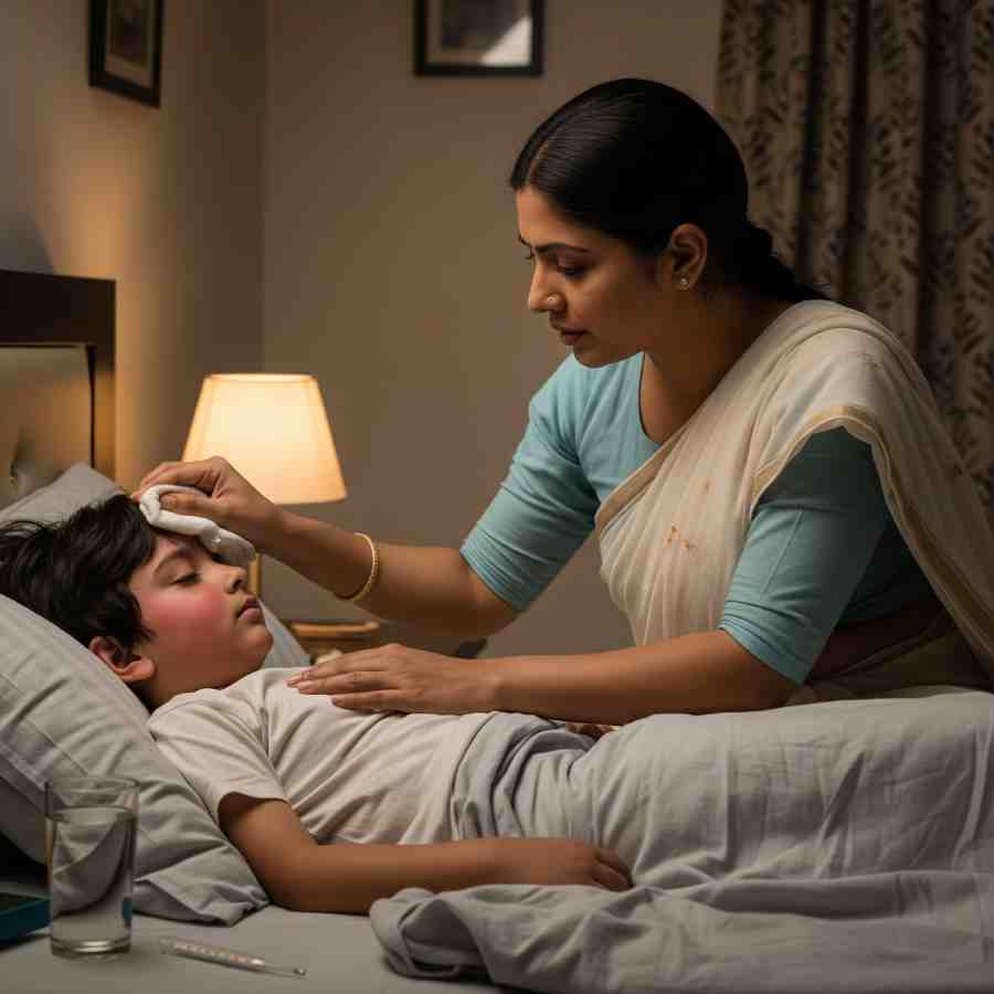 Kids under 5 years are most vulnerable to severe typhoid, what are the symtoms