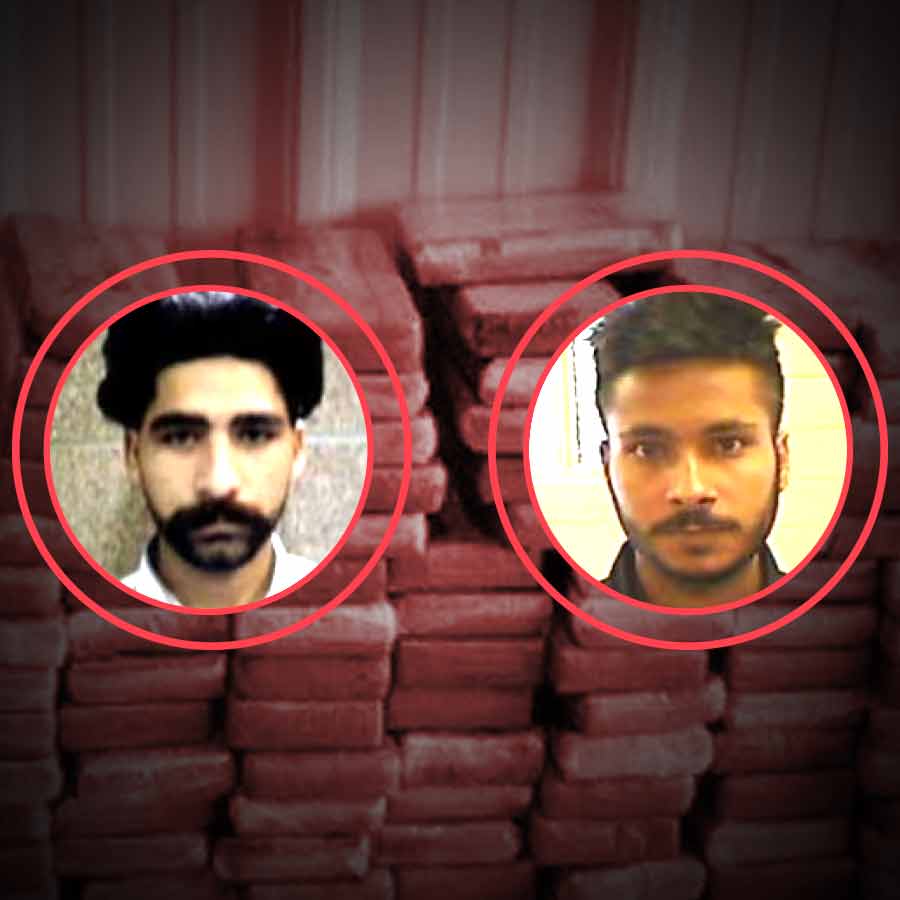 গ্রেফতার হওয়া দুই ভারতীয় ট্রাকচালক। ছবি: সংগৃহীত।