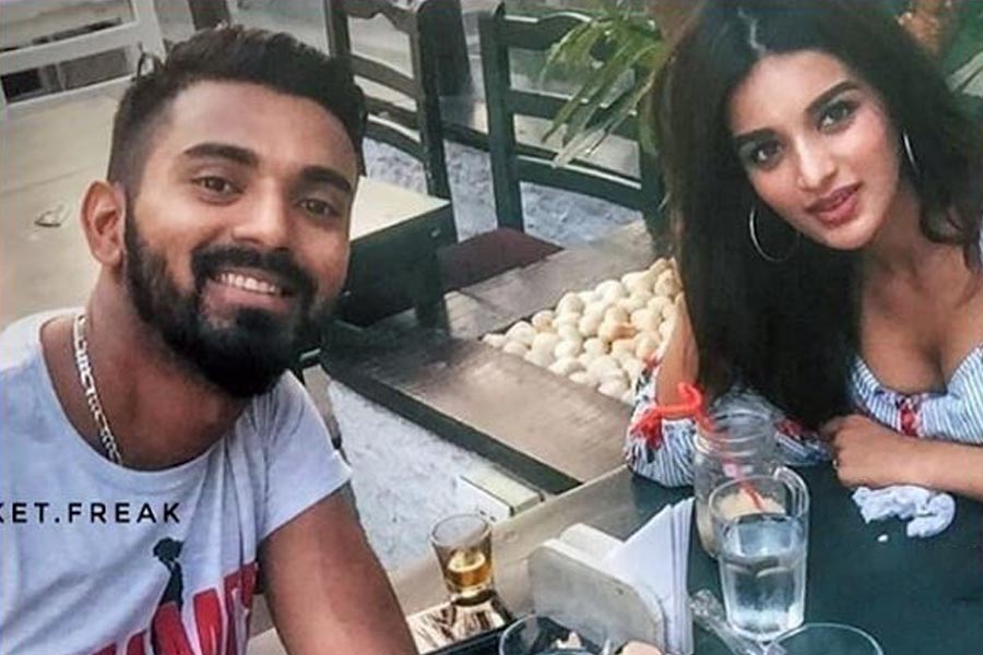 Nidhhi Agerwal with KL Rahul