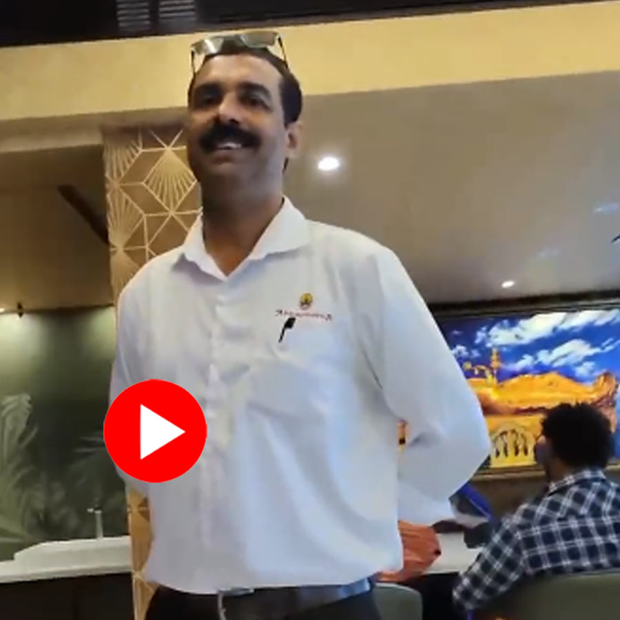 brief conversation at a restaurant manager reveals that he is an Ex-ISRO scientist