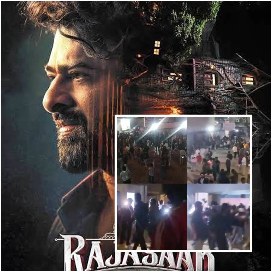 Prabhas Fans Climb Walls And Bang Entry Gates, Did Chaos Outside Hyderabad Theatre For The Raja Saab Early Morning Screening dgtl