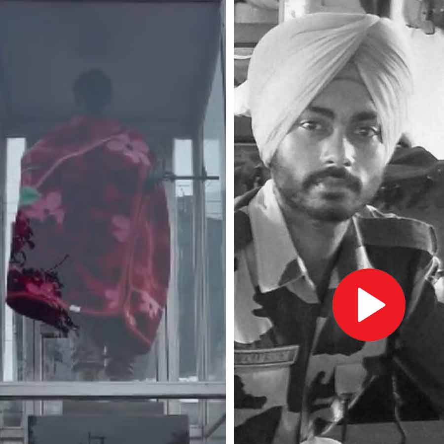 Video shows Mother of a Martyr wrap son’s statue with blanket to protect him from cold in Jammu