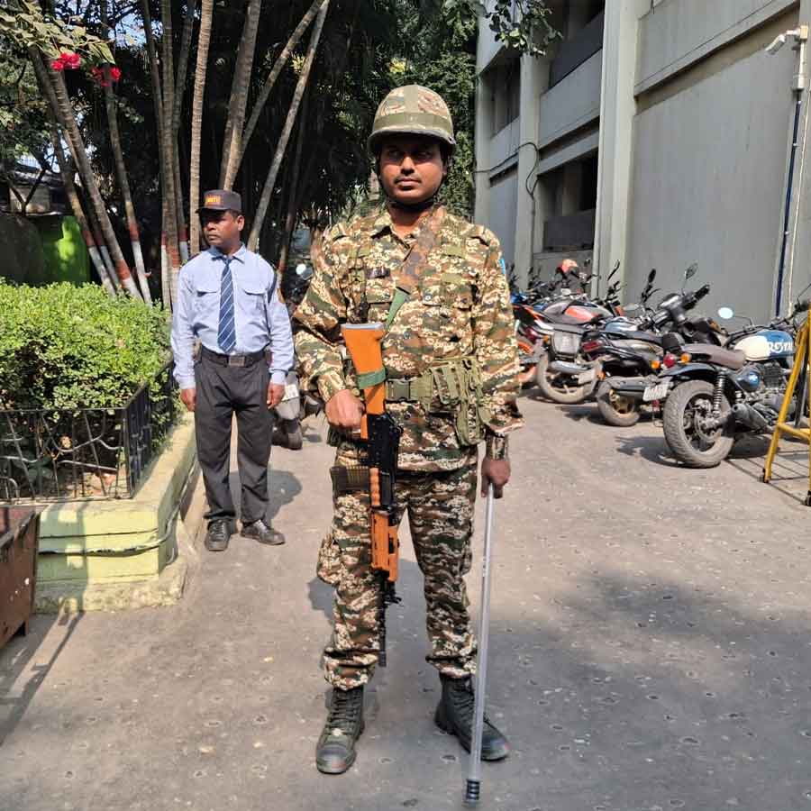 Security increased outside of ED Office at CGO Complex dgtl