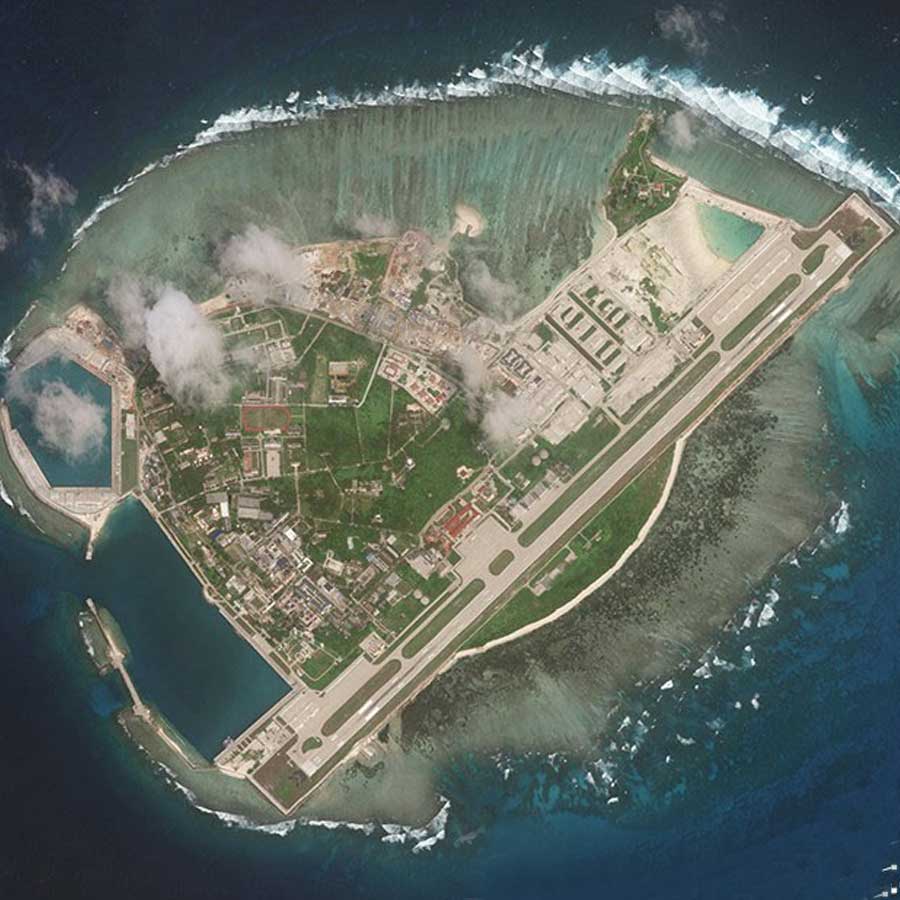 Beijing develops artificial islands to expand Chinese territory and military strength 