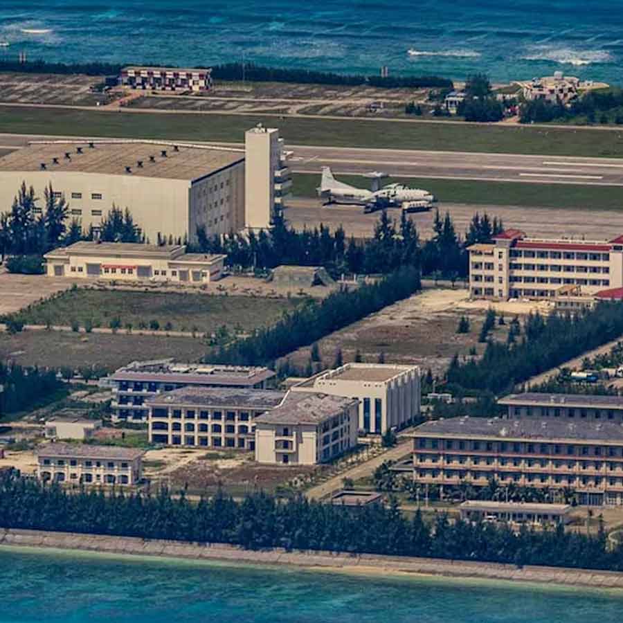 Beijing develops artificial islands to expand Chinese territory and military strength 