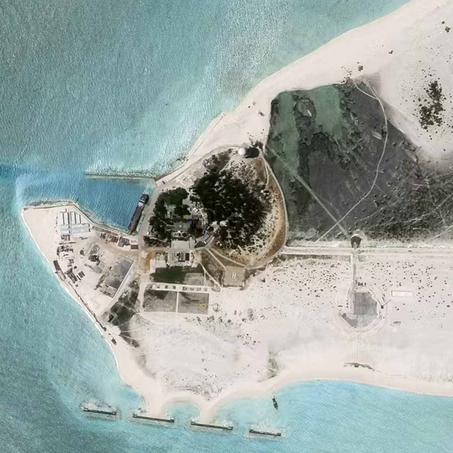 Beijing develops artificial islands to expand Chinese territory and military strength 