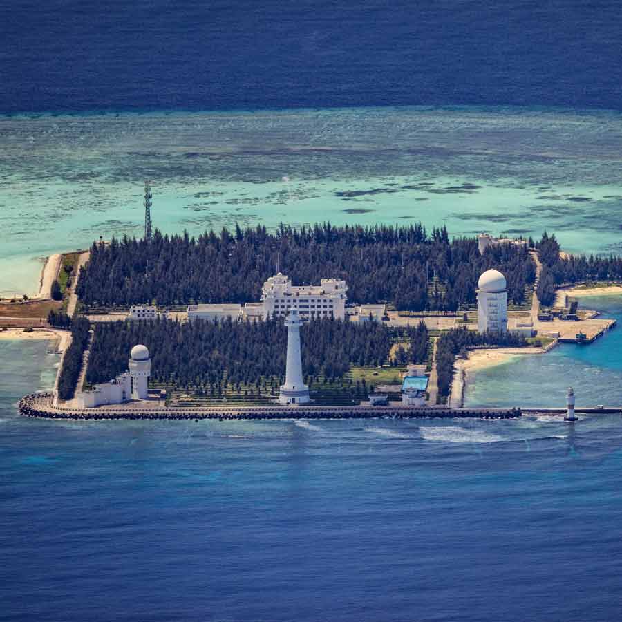 Beijing develops artificial islands to expand Chinese territory and military strength 
