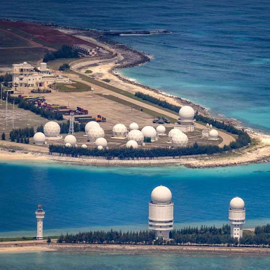 Beijing develops artificial islands to expand Chinese territory and military strength 