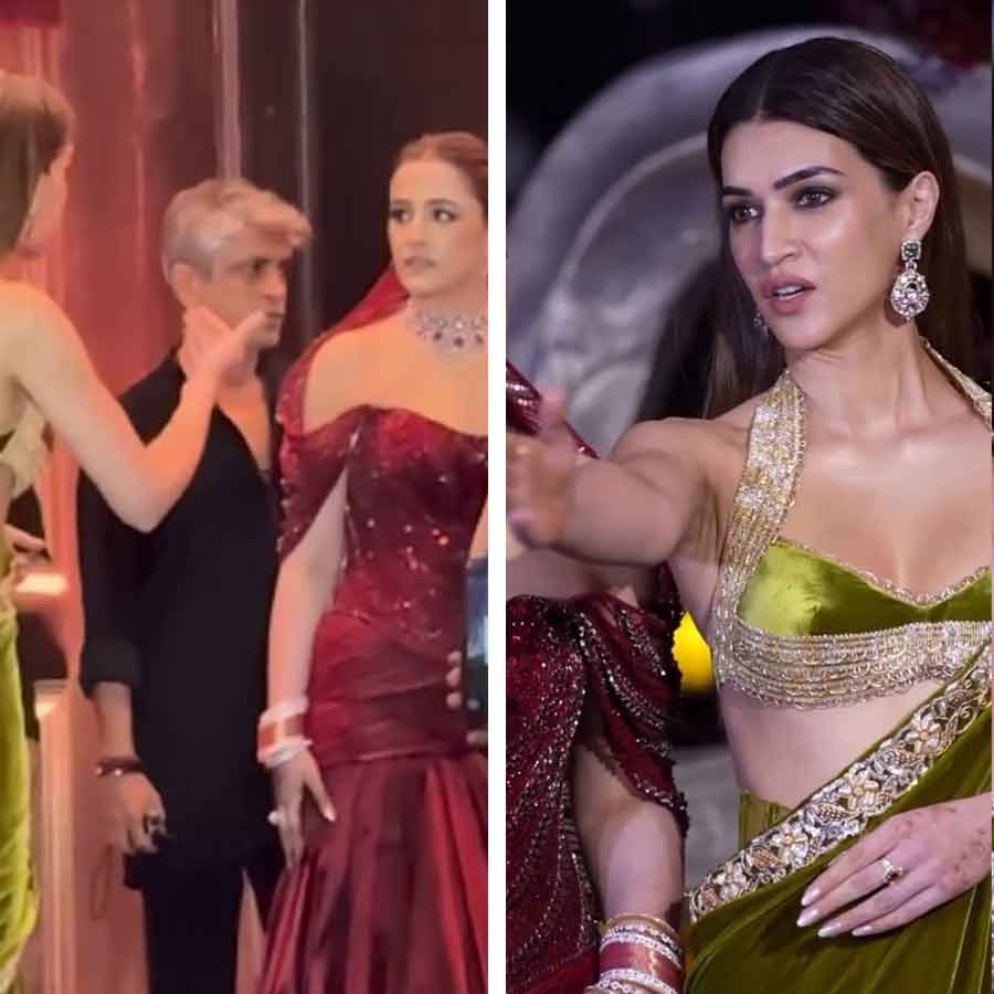 নূপুরের উপর মেজাজ হারালেন কৃতি।