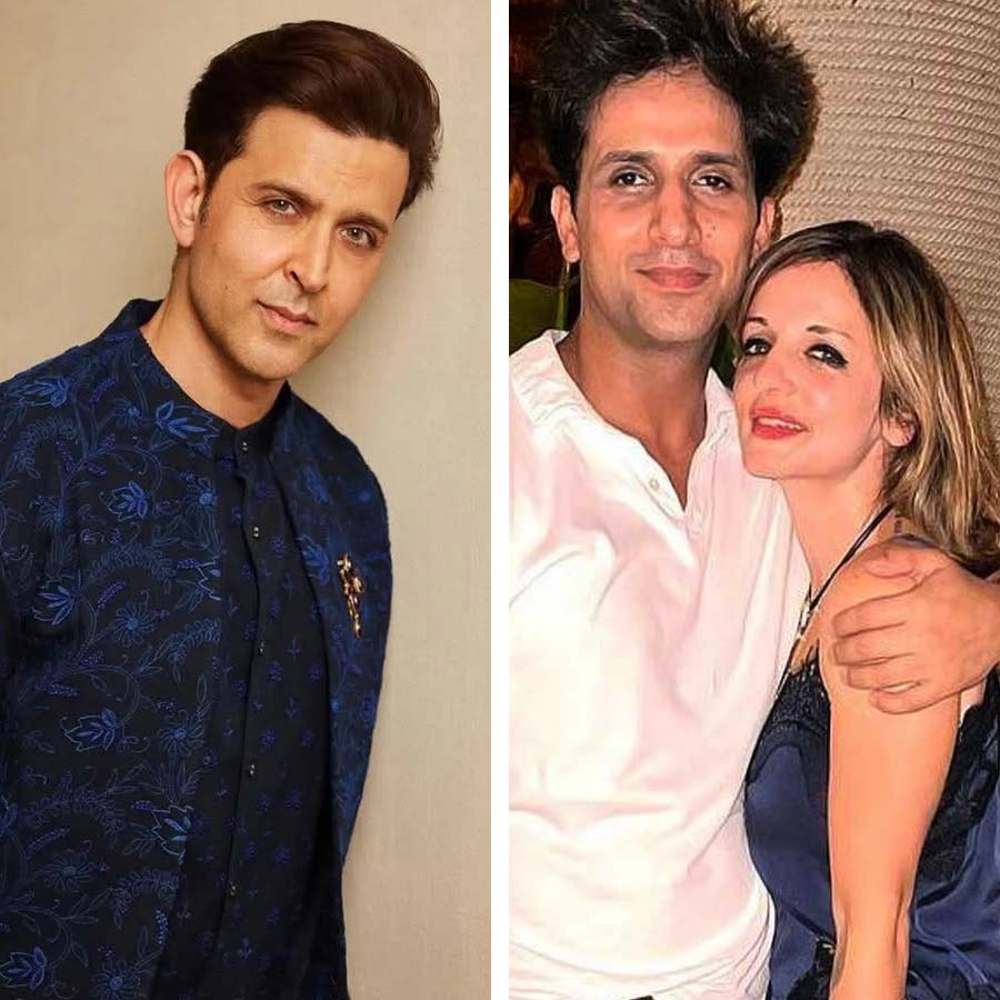 Sussanne Khan boyfriend Arslan goni snatched his phone while she was talking to Hrithik Roshan dgtl
