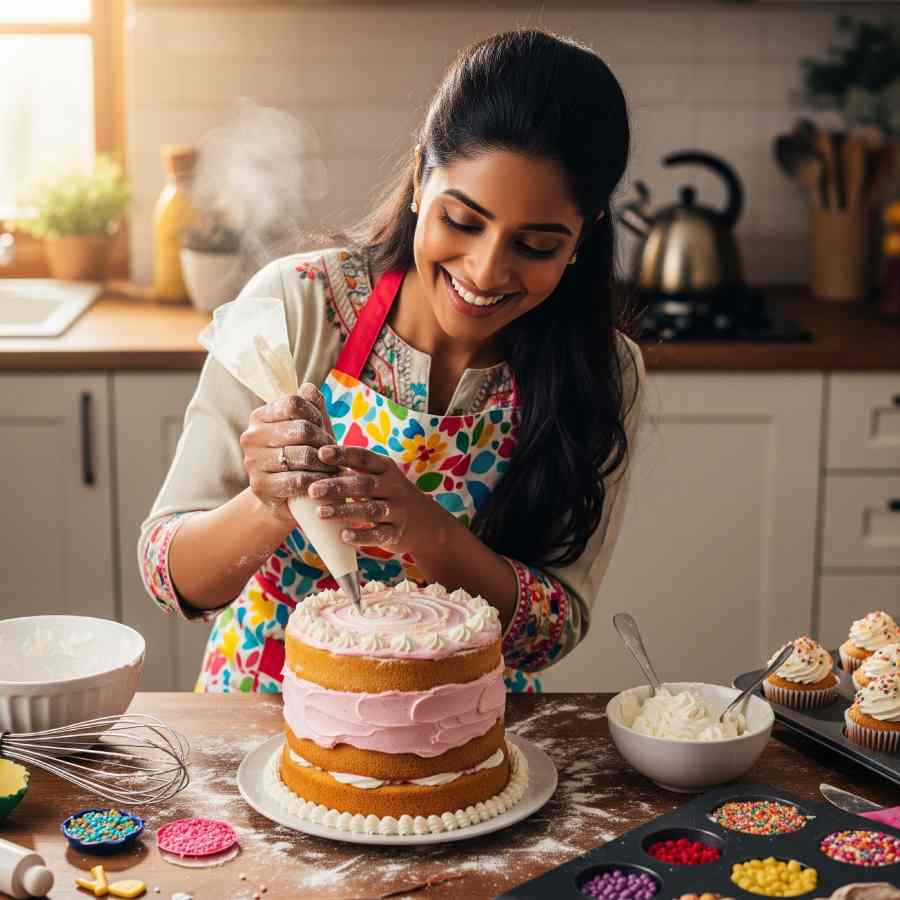 কেক হবে চটজলদি।