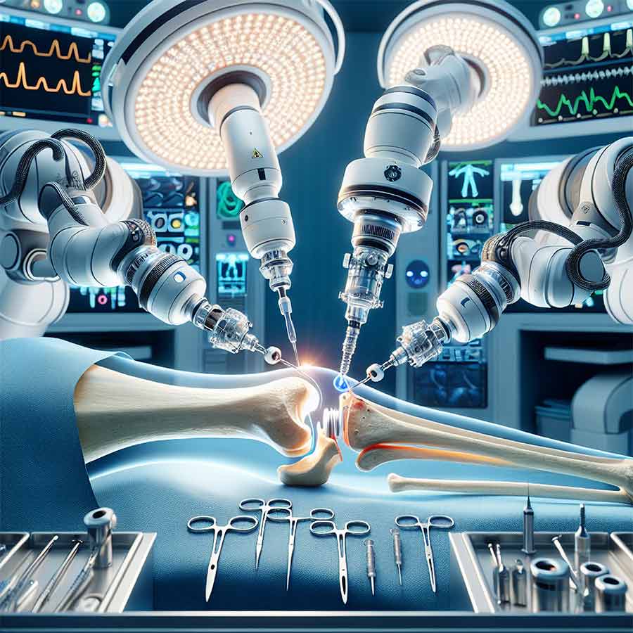 হাঁটু প্রতিস্থাপনের জন্য রোবোটিক সার্জারি