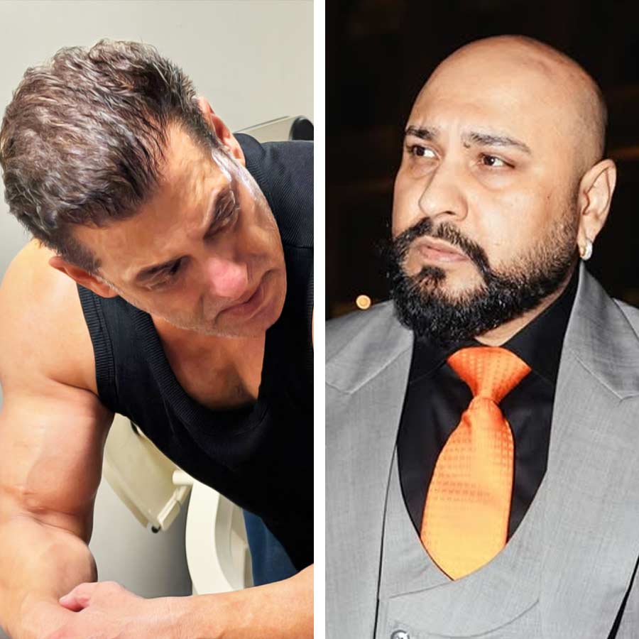 (বাঁ দিকে) সলমন খান, (ডান দিকে) বি প্রাক।