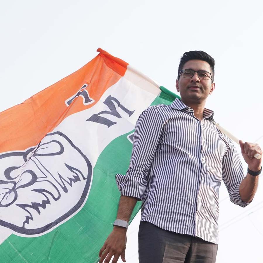 নদিয়ায় রোড শোয়ে অভিষেক বন্দ্যোপাধ্যায়।