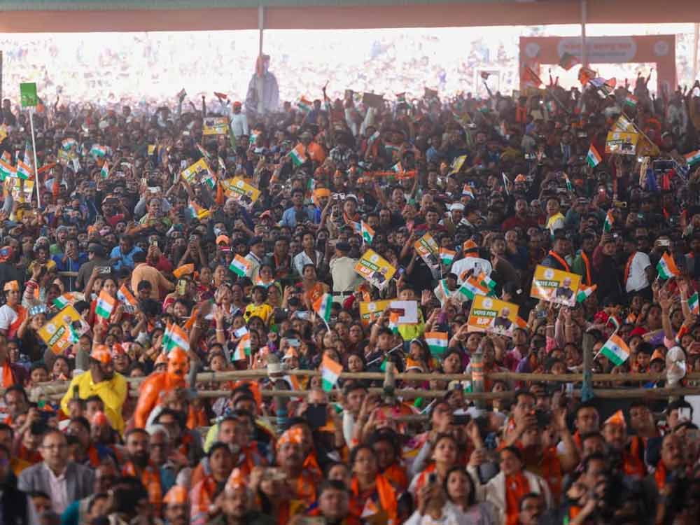 সিঙ্গুরে প্রধানমন্ত্রী নরেন্দ্র মোদীর জনসভা।