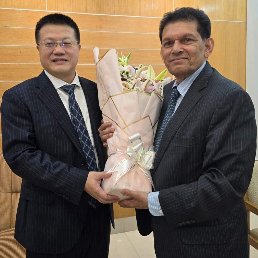 Chinese envoy Yao Wen meets Bangladesh NSA Khalilur Rahman in Dhaka dgtl