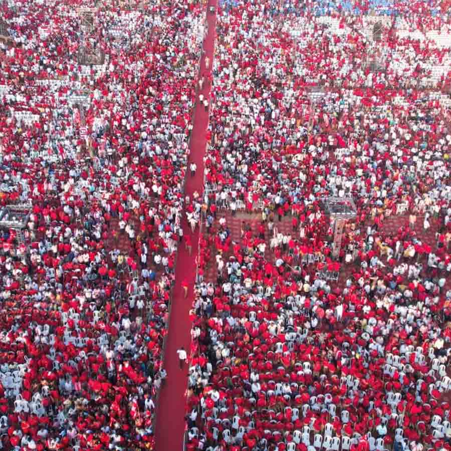 সিপিআইয়ের শতবর্ষ সমাপ্তি সমাবেশ। খাম্মামে।