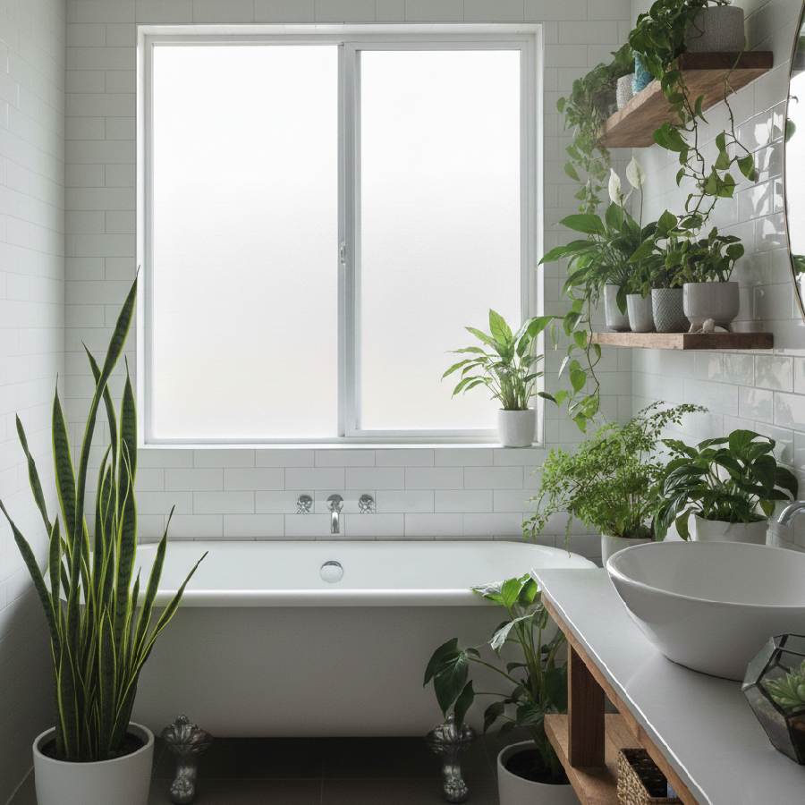 Transform Your Bathroom into a Spa, Top Moisture-Loving Indoor Plants Dgtl