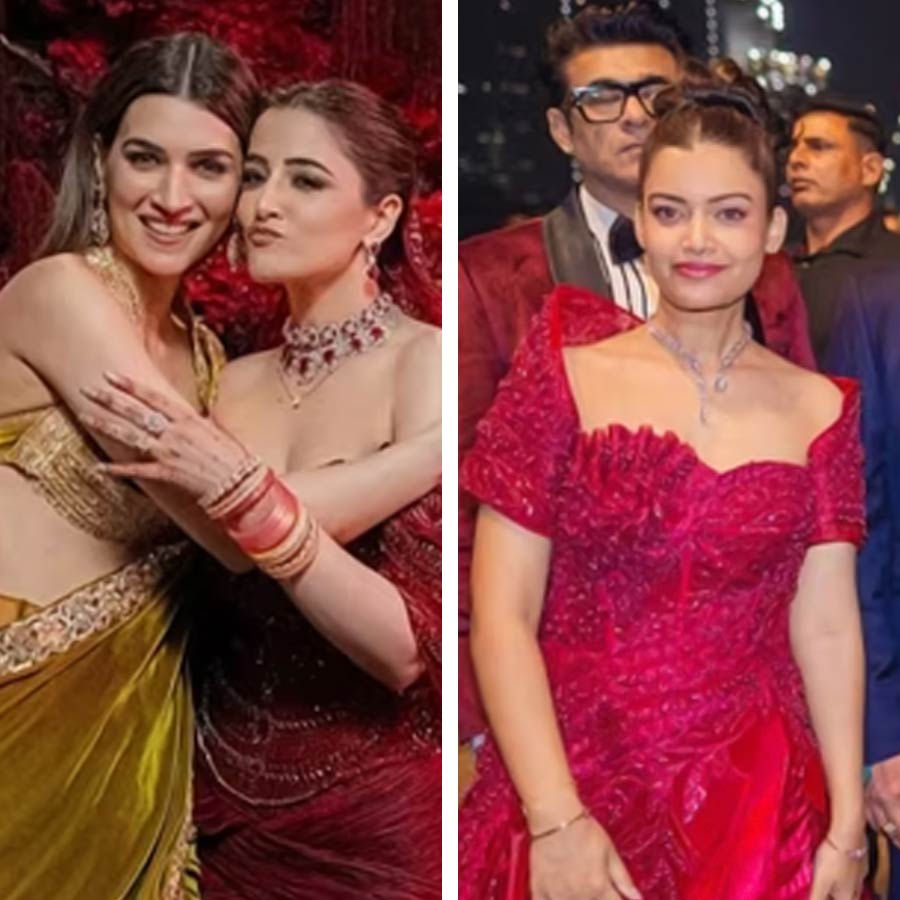 Nupur Sanon’s sister in law trolled for imitating bride’s attire dgtl