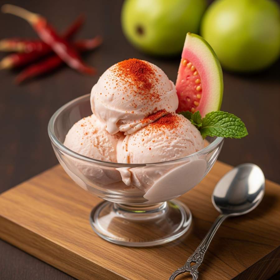 পেয়ারার আইসক্রিম দিয়েই হোক মিষ্টিমুখ।