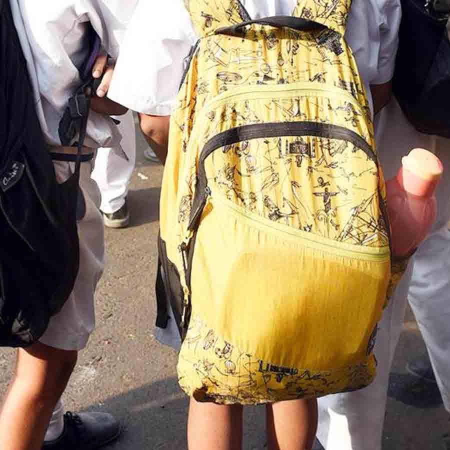 Request the Education Department and school authorities to provide lockers or cupboards in every school