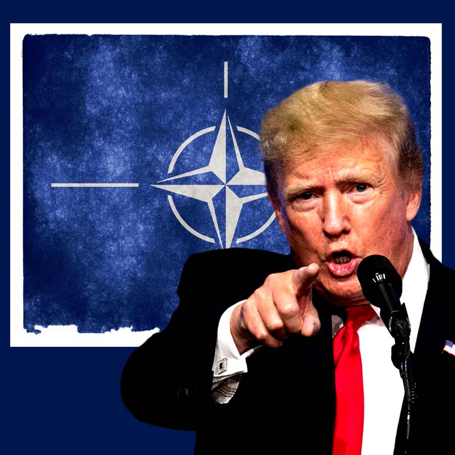 American President Donald Trump hints on invoking Article 5 of NATO for border crisis