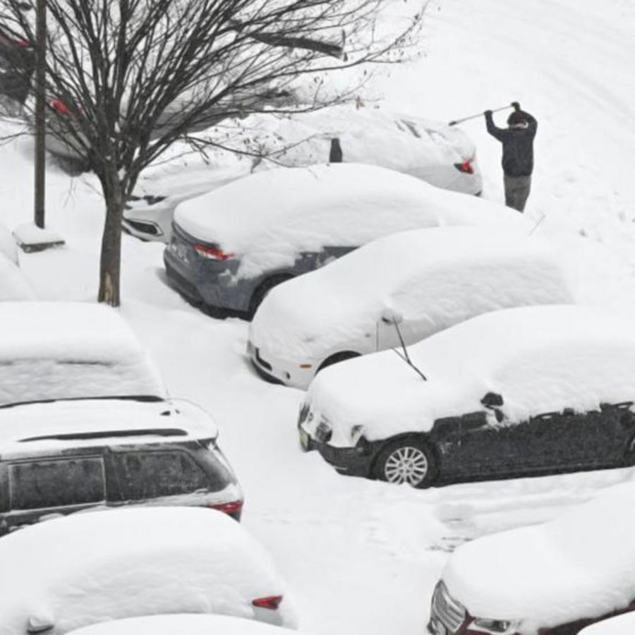 Snowstorm in America